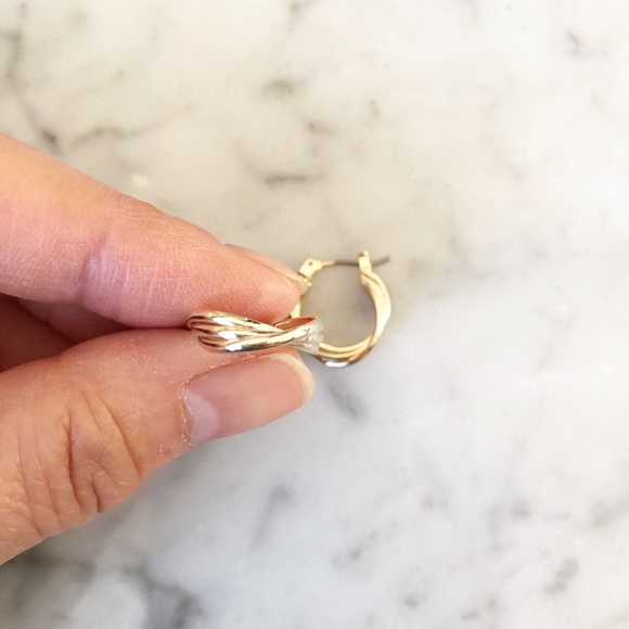 Assorted Mini Gold Hoop Earrings Set - Picture 10 of 13
